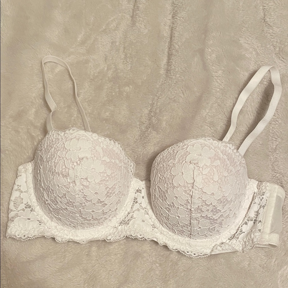 H&M White Lace Bra